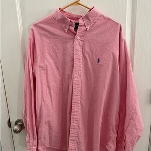 Ralph Lauren Pink Gingham Button-Down Shirt